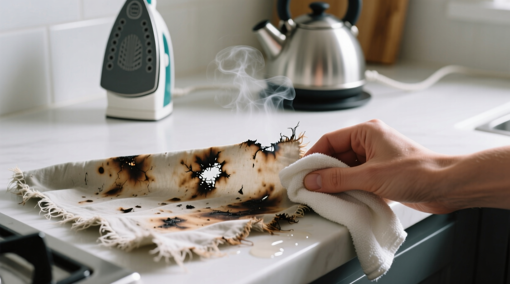 how to remove ironing scorch marks