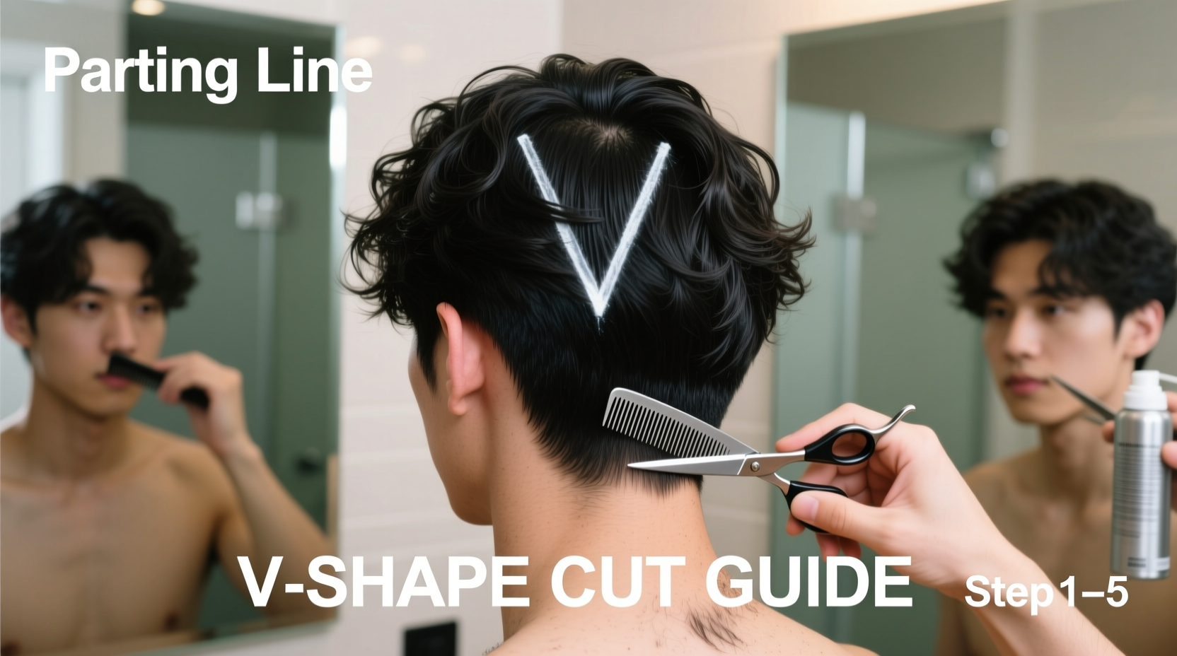 step by step guide to creating a perfect v shape haircut at home
