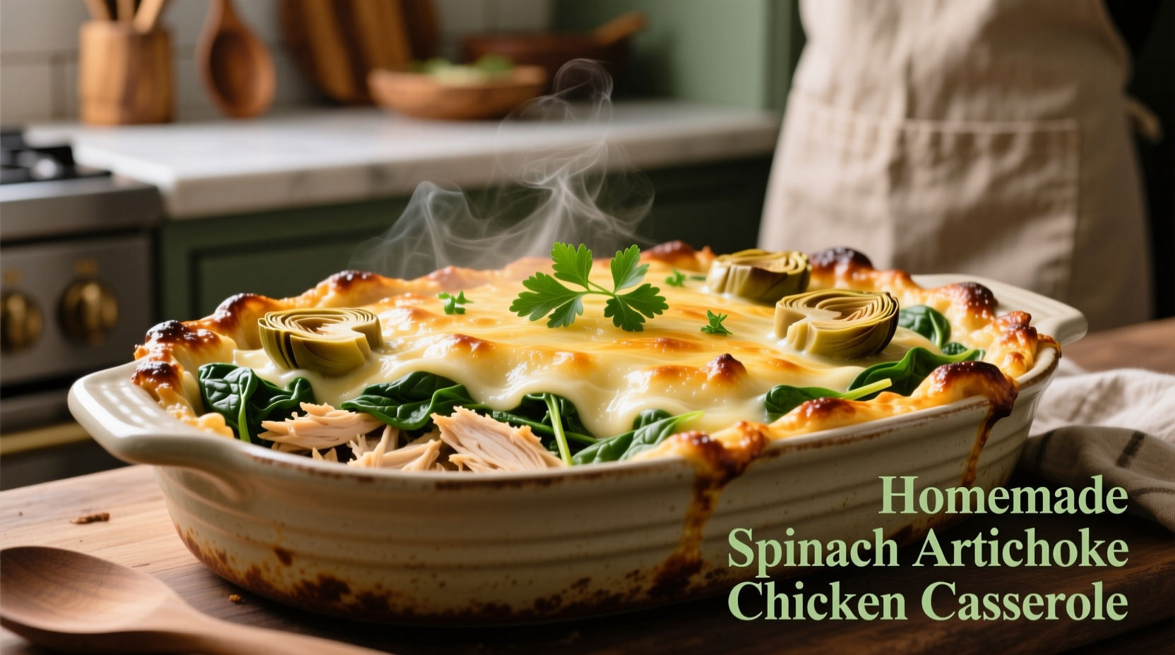 Creamy Spinach Artichoke Chicken Casserole Recipe (45 Min)