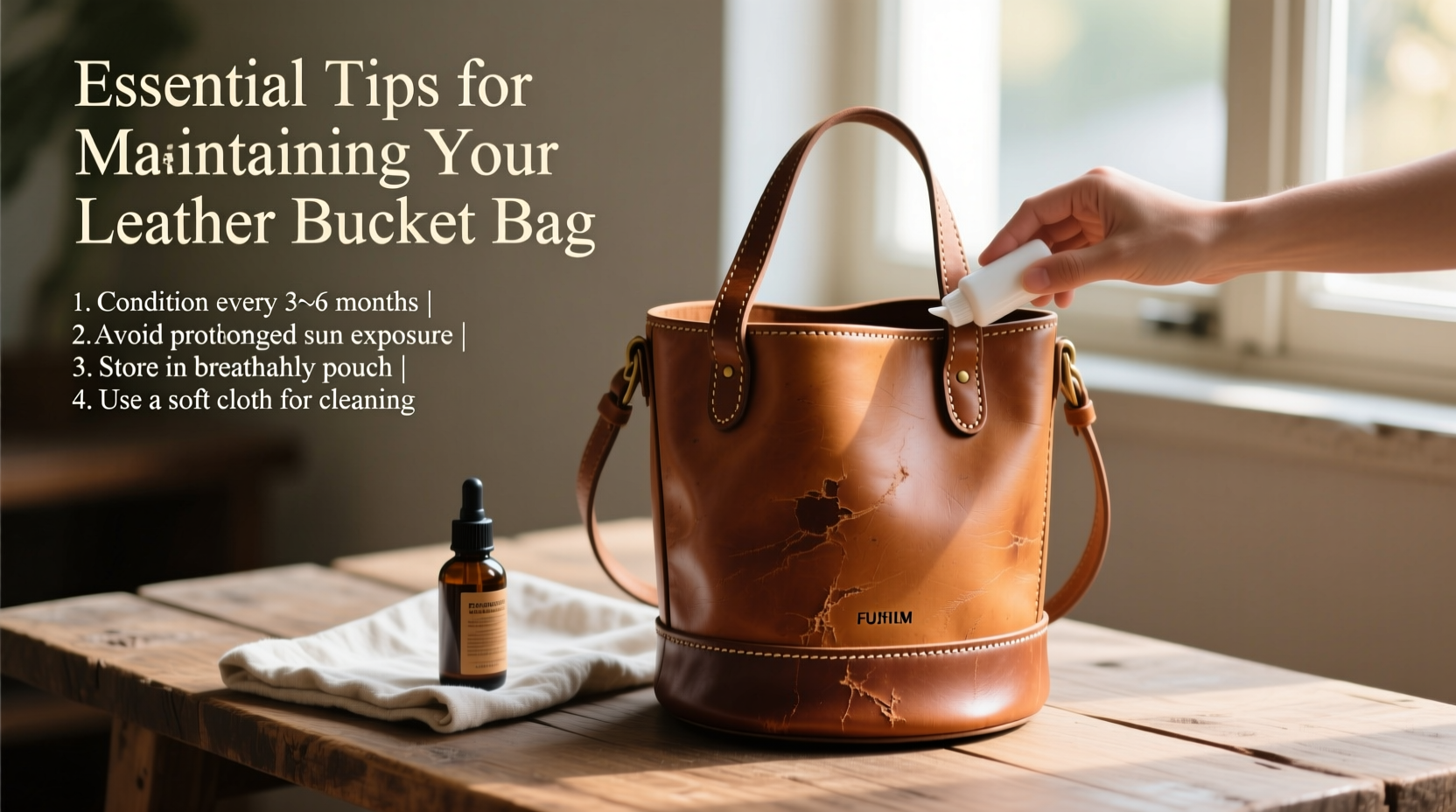 essential tips for maintaining the shape and longevity of your leather bucket bag