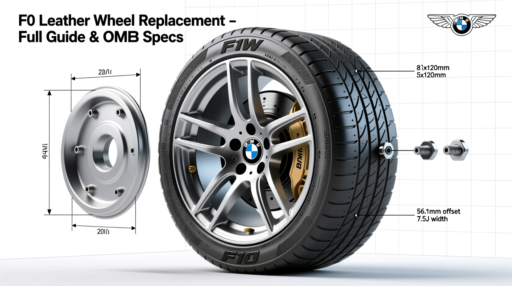 f10 leather wheel replacement