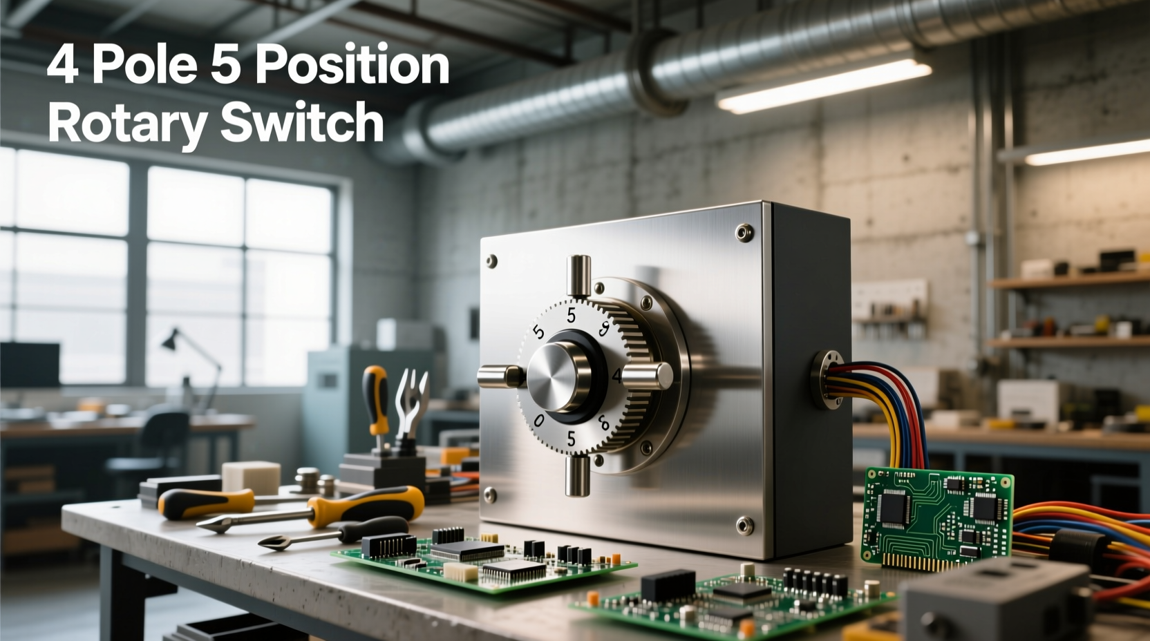 4 pole 5 position rotary switch guide
