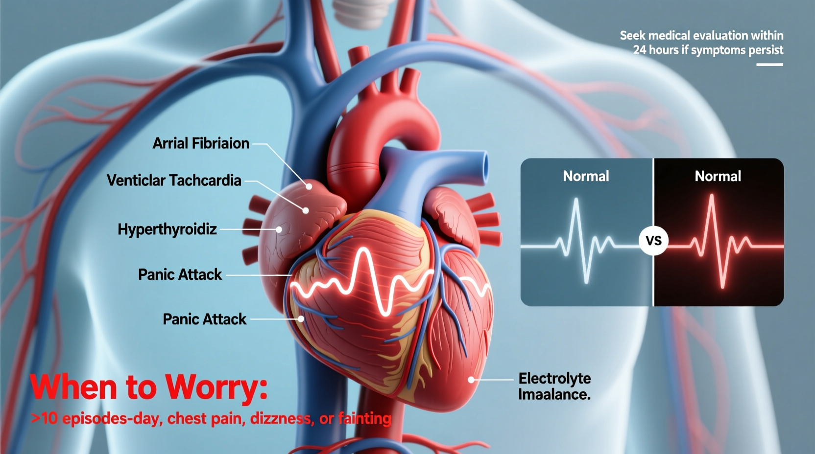 palpitations wont stop causes diagnosis when to worry