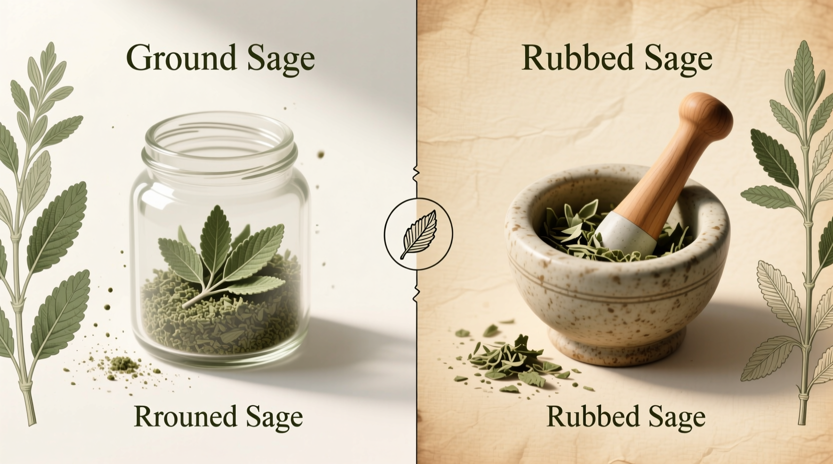Ground vs Rubbed Sage: Key Differences Explained