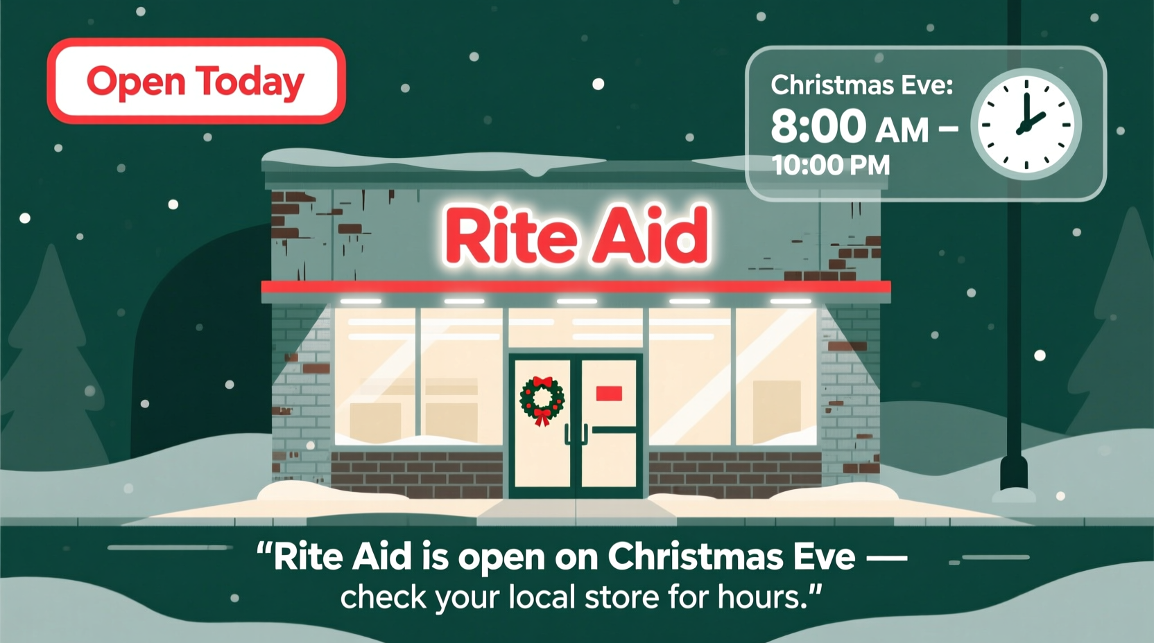 is rite aid open on christmas eve