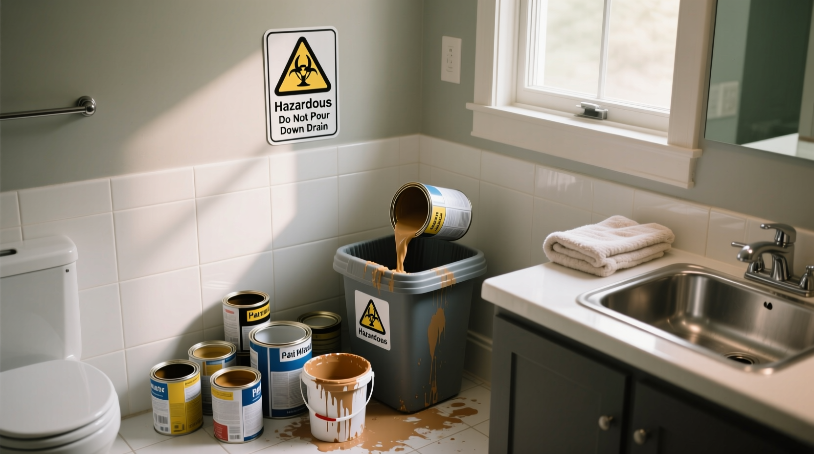 how safely dispose paint