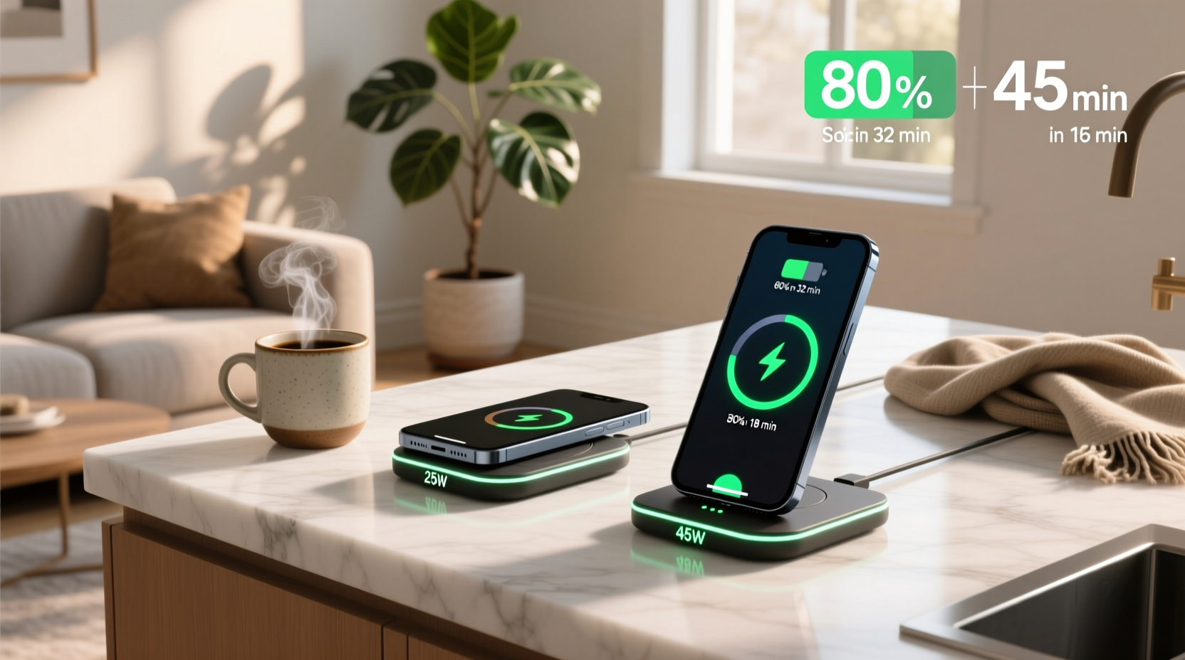 Wireless Charger Fast Charge Guide: 25W vs 45W