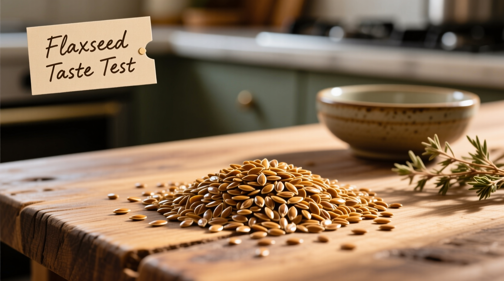 what does flaxseed taste like