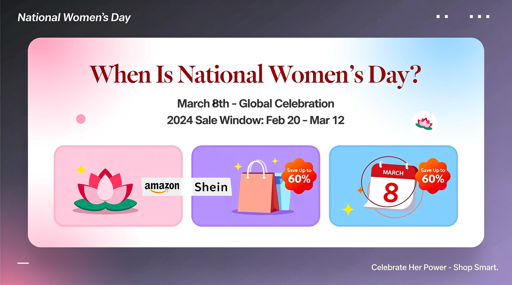 national womens day deals