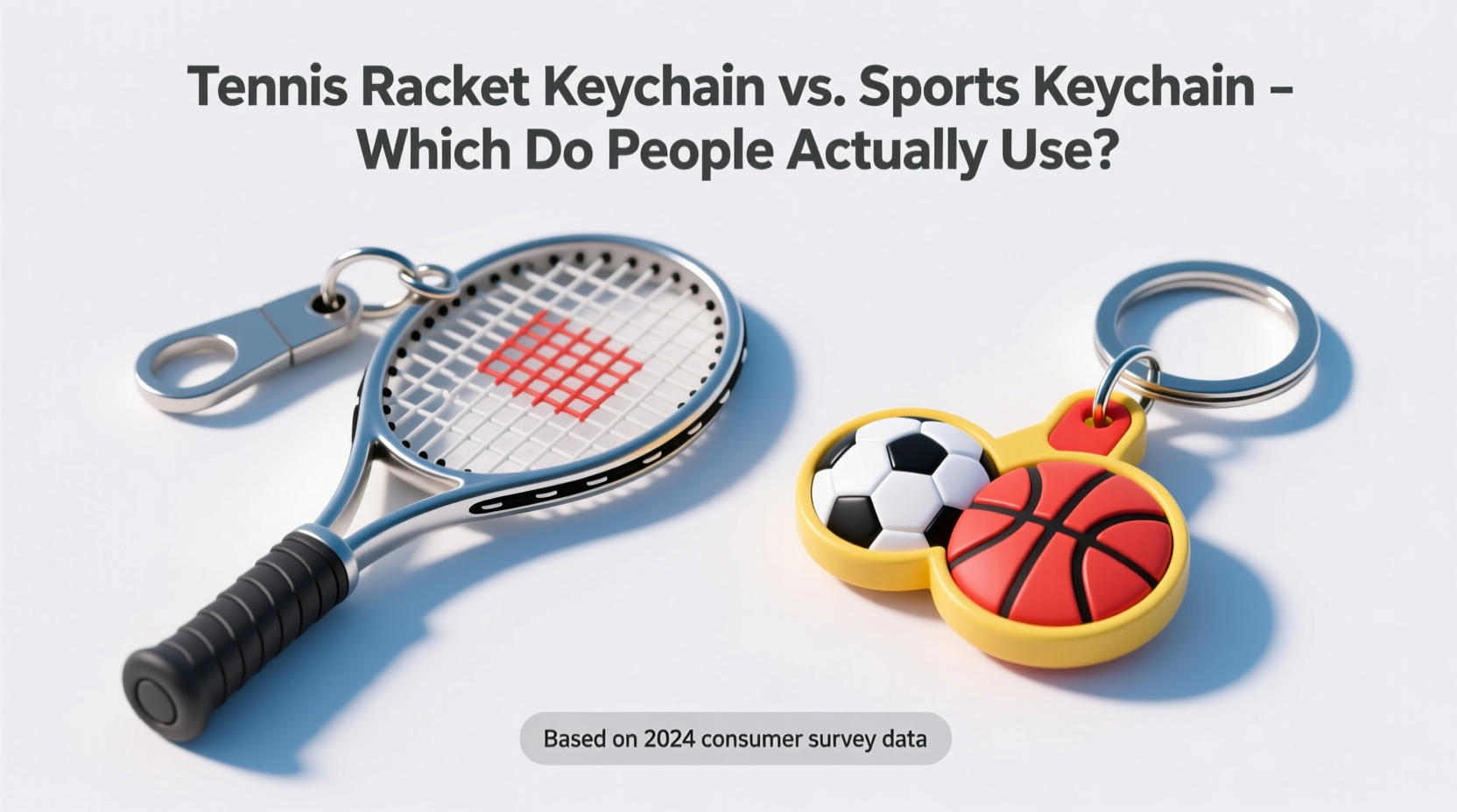 tennis racket keychain vs sports keychain which one do people actually use
