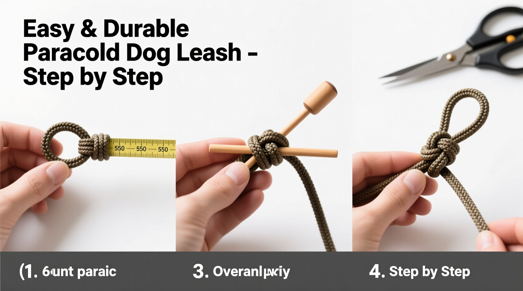 easy and durable step by step guide to crafting a simple paracord dog leash