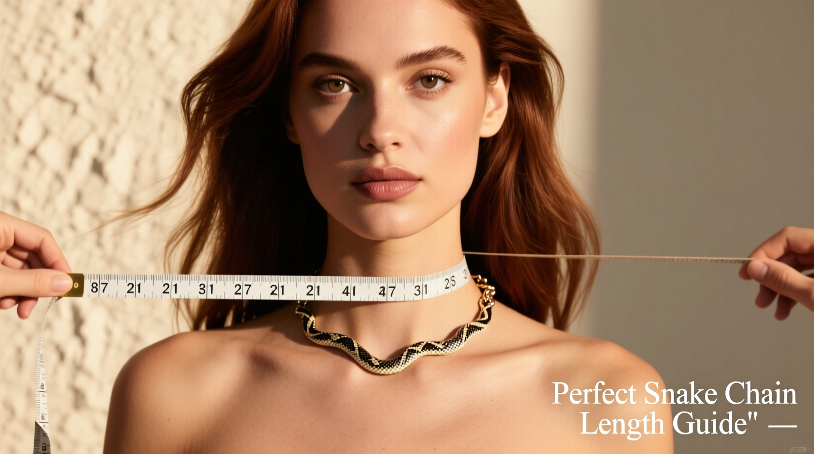 how to perfectly measure and choose the ideal snake chain choker length for your style