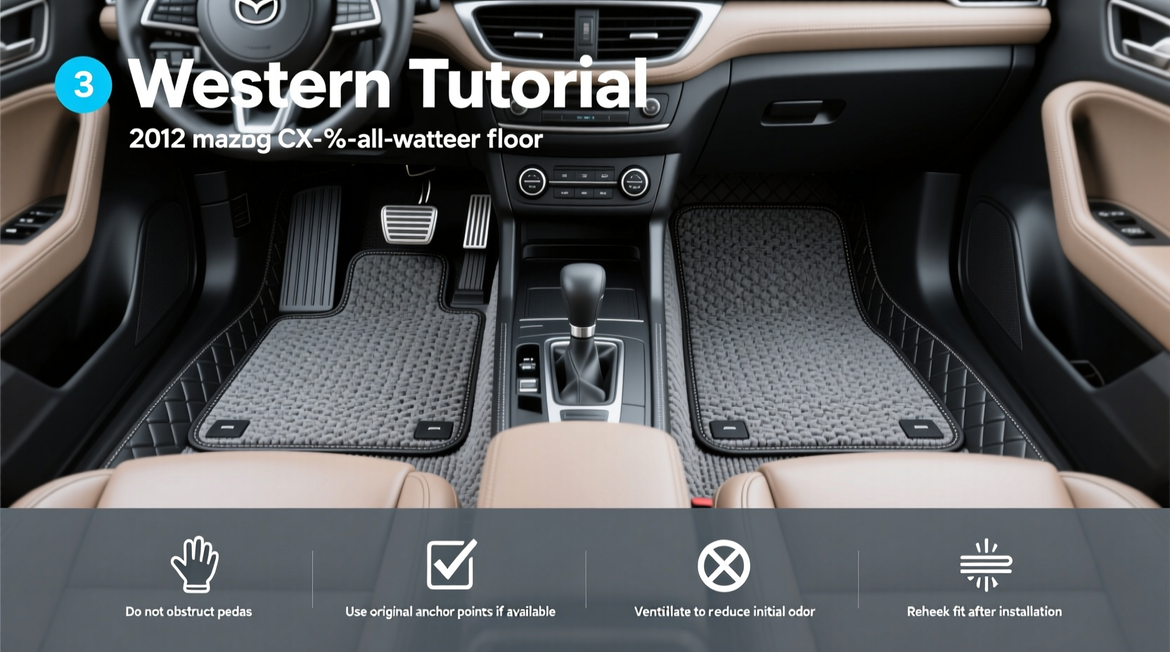 2012 mazda cx 9 all weather floor mats