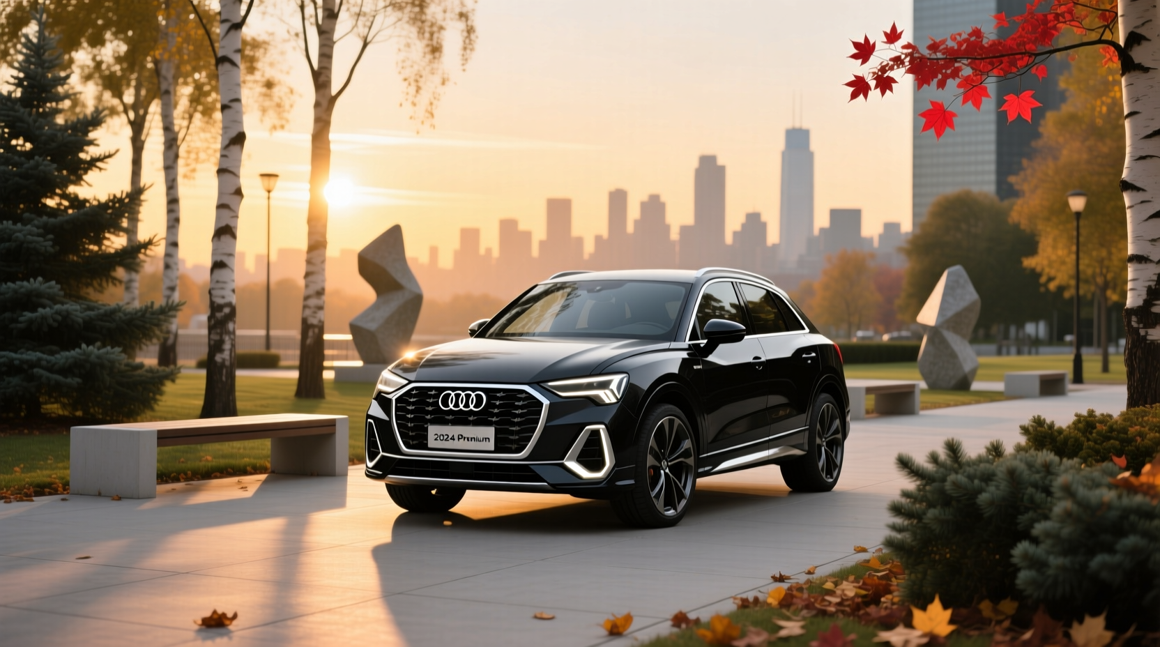 2024 Audi Q3 Premium SUV in urban setting