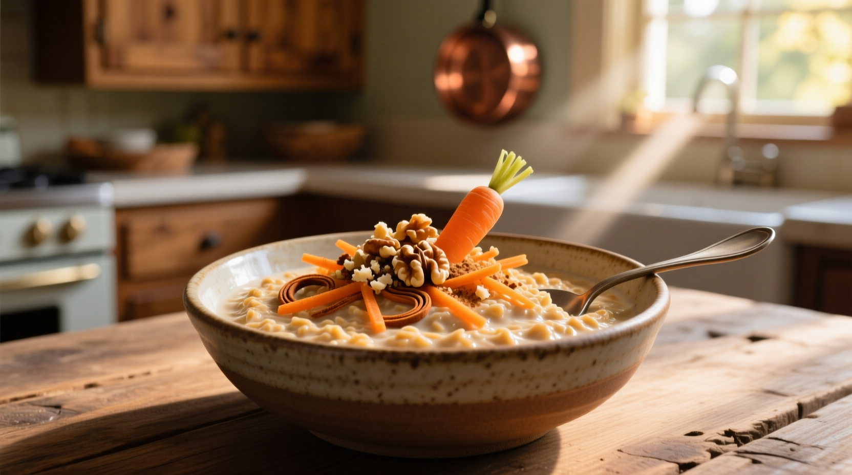carrot cake blended overnight oats