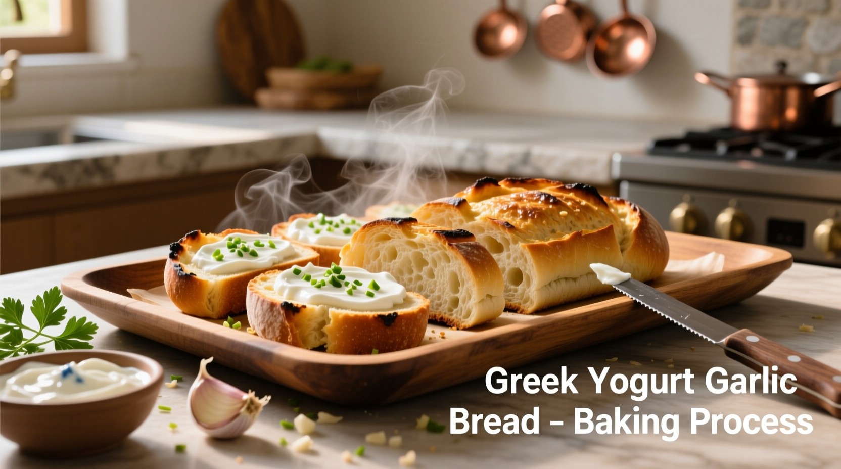 Griechischer Joghurt im Knoblauchbrot: Rezept & Tipps