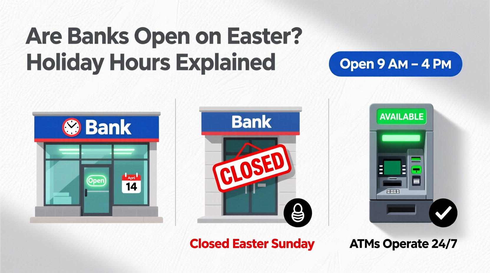 are banks open on easter