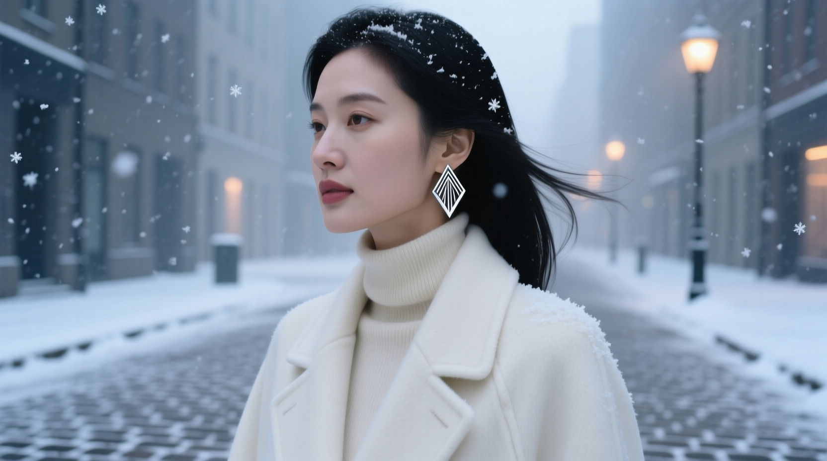 effortless winter elegance incorporating stainless steel earrings into your seasonal wardrobe