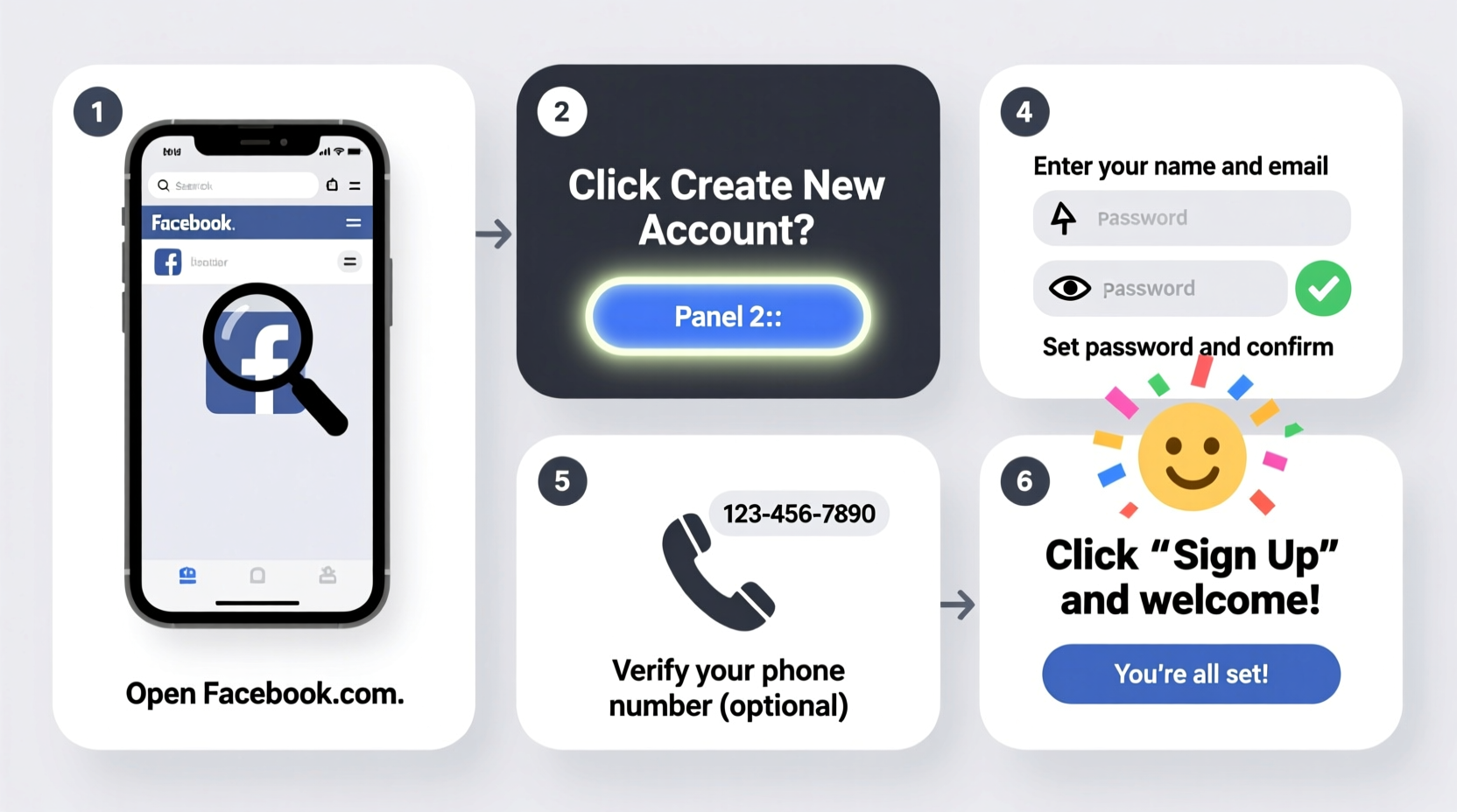 a step by step guide to creating and joining a facebook account easily