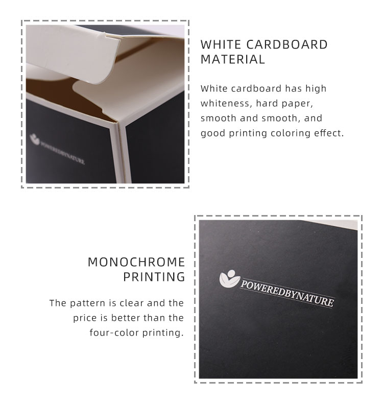 5ml 10ml 15ml 20ml 30ml 50ml 100ml dropper essential oil bottle packing art coated paper black paper boxes for bottle