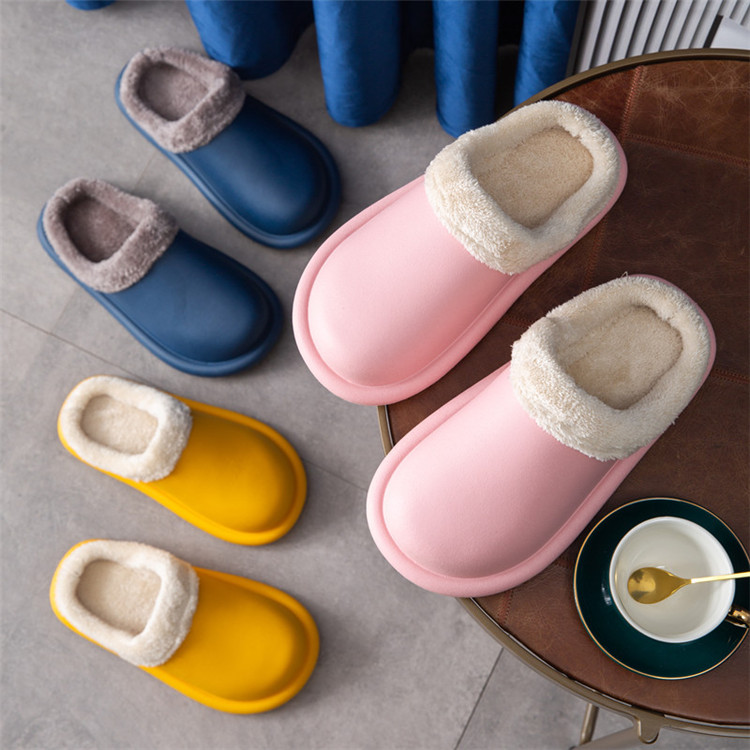 Cheap Plush Slipper Non-slip Winter Waterproof Women House Slippers Wholesale