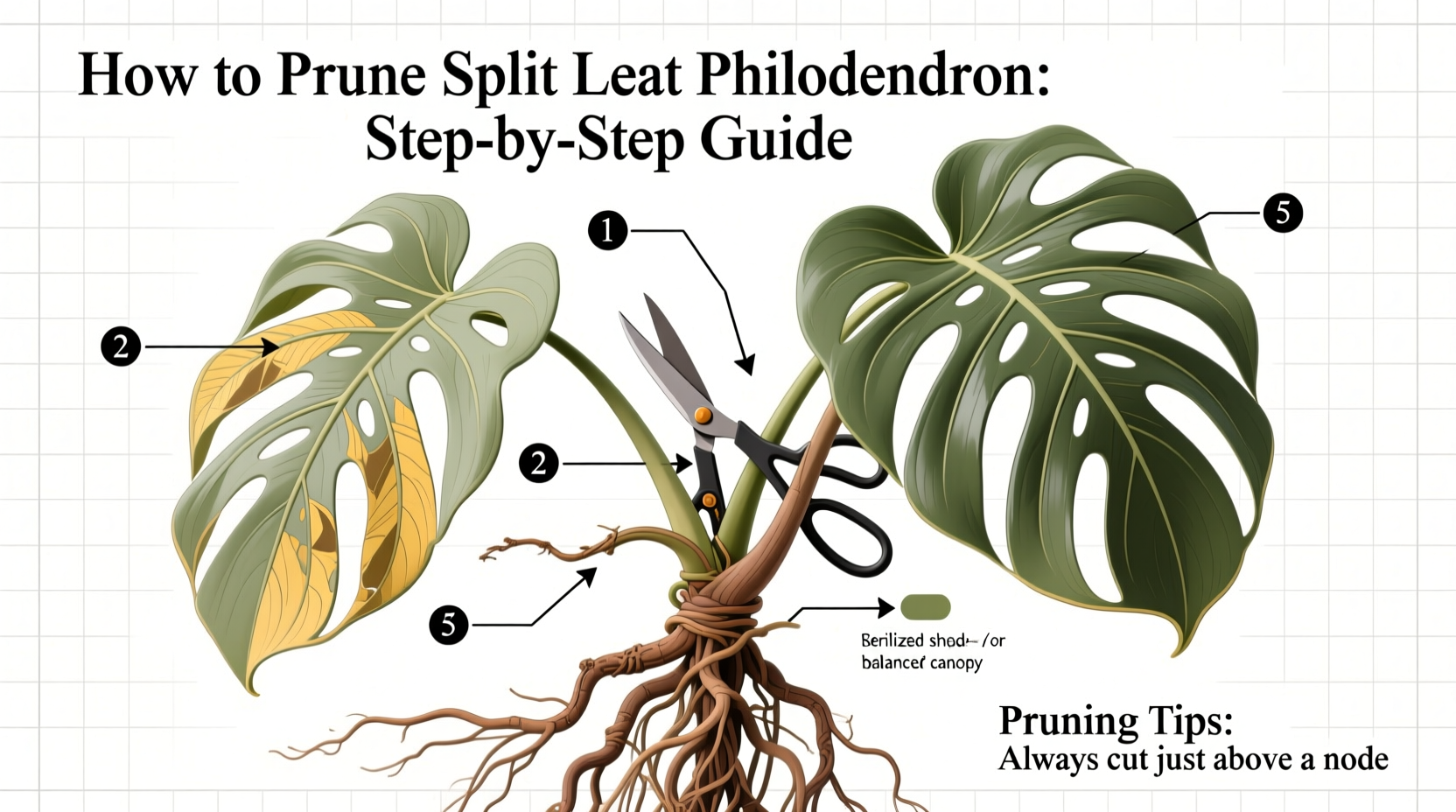 How to Prune Split Leaf Philodendron: Step-by-Step Guide