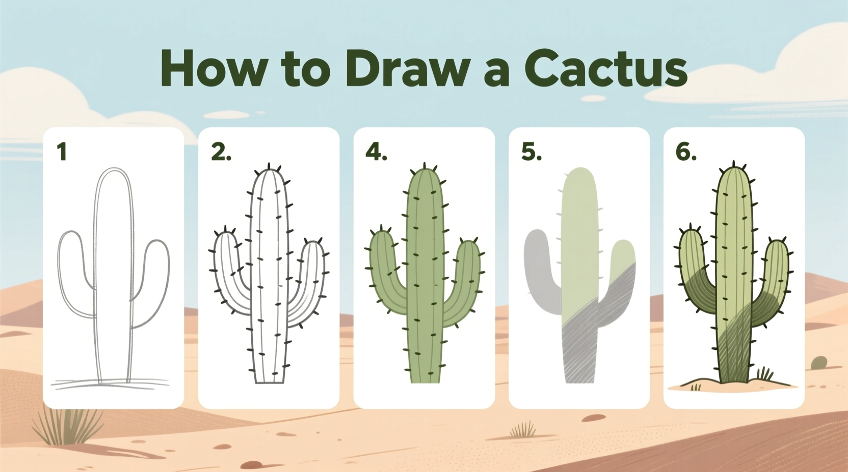 How to Draw a Cactus: Easy Step-by-Step Guide