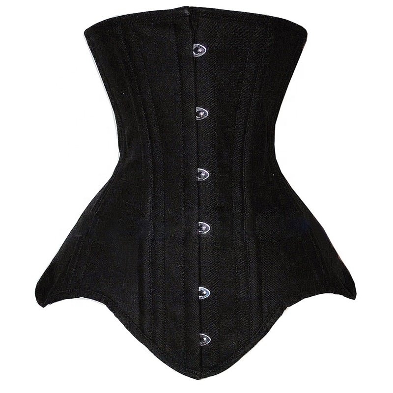 Fashionable Backless Girdle Seamless Single Collar Short Girdle Corset 18 Steel Bones Old Fashioned Corset