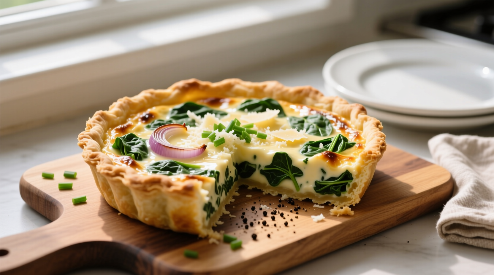 Easy Spinach Quiche Recipe in 45 Minutes