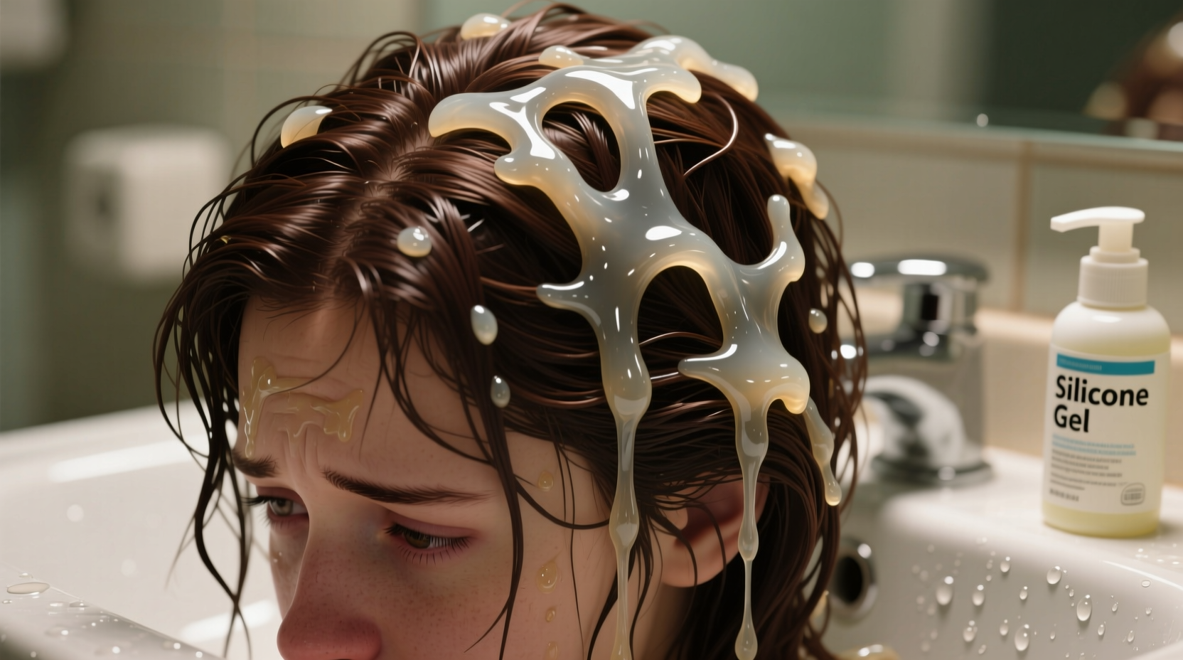 how to get silicone goop out of your hair
