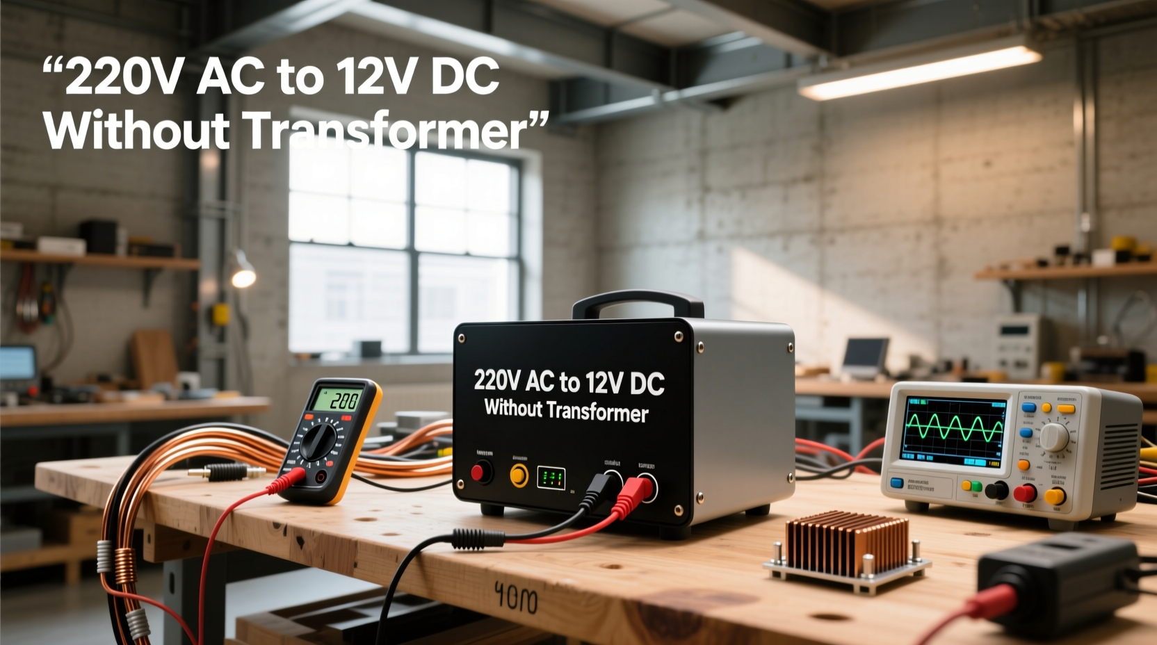 220v ac to 12v dc without transformer safe or risky