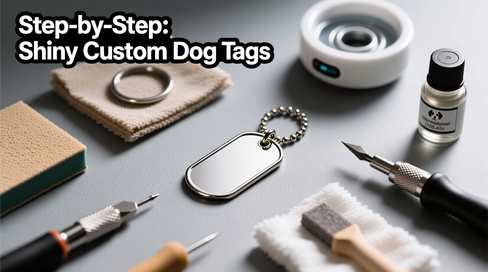 how to make shiny custom dog tags a step by step guide to polishing and finishing