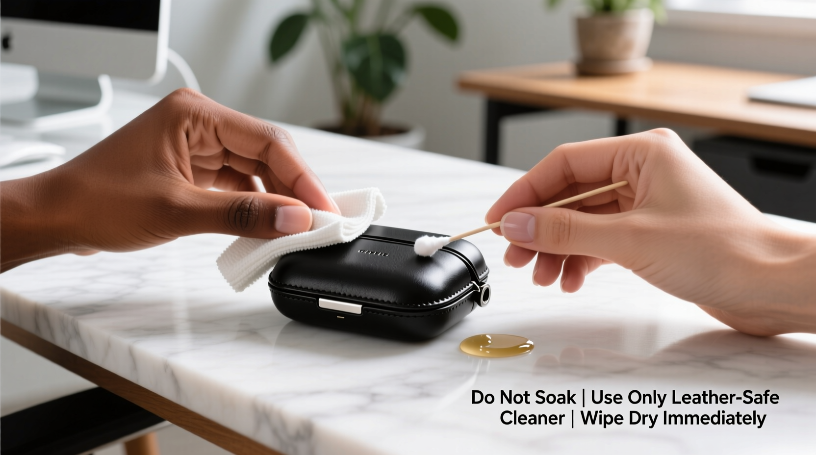 safe and easy techniques to clean your leather earphone case without damage