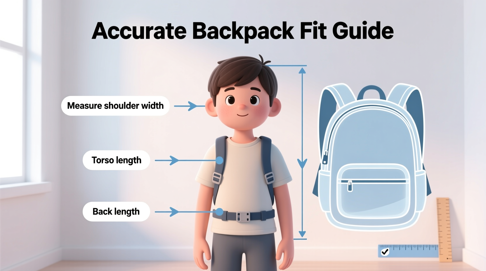 step by step guide to accurately measuring your child for a comfortable backpack fit