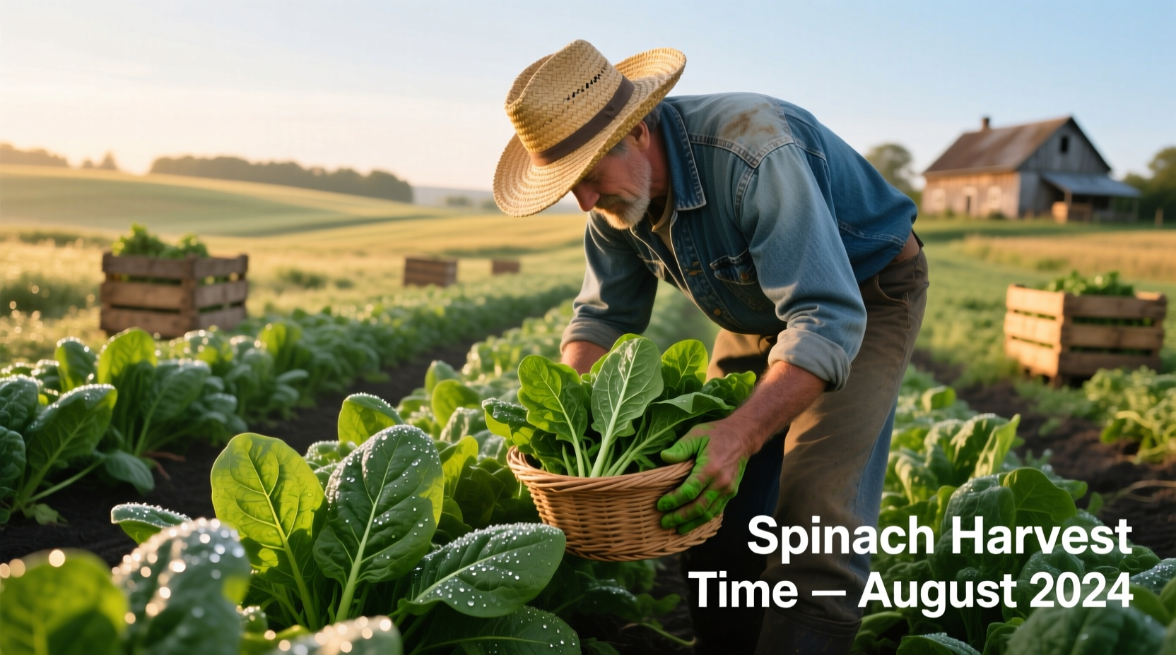 spinach harvest time