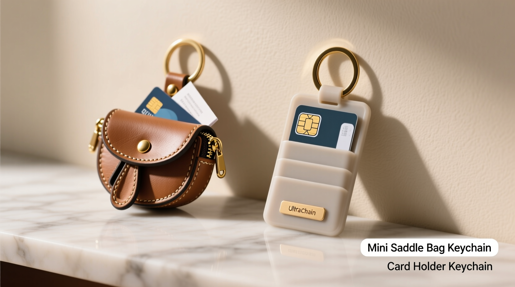 mini saddle bag keychain vs card holder keychain which one is actually more useful