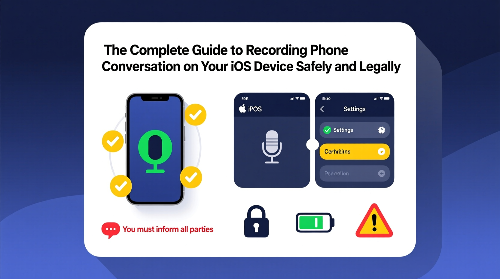 the complete guide to recording phone conversations on your ios device safely and legally