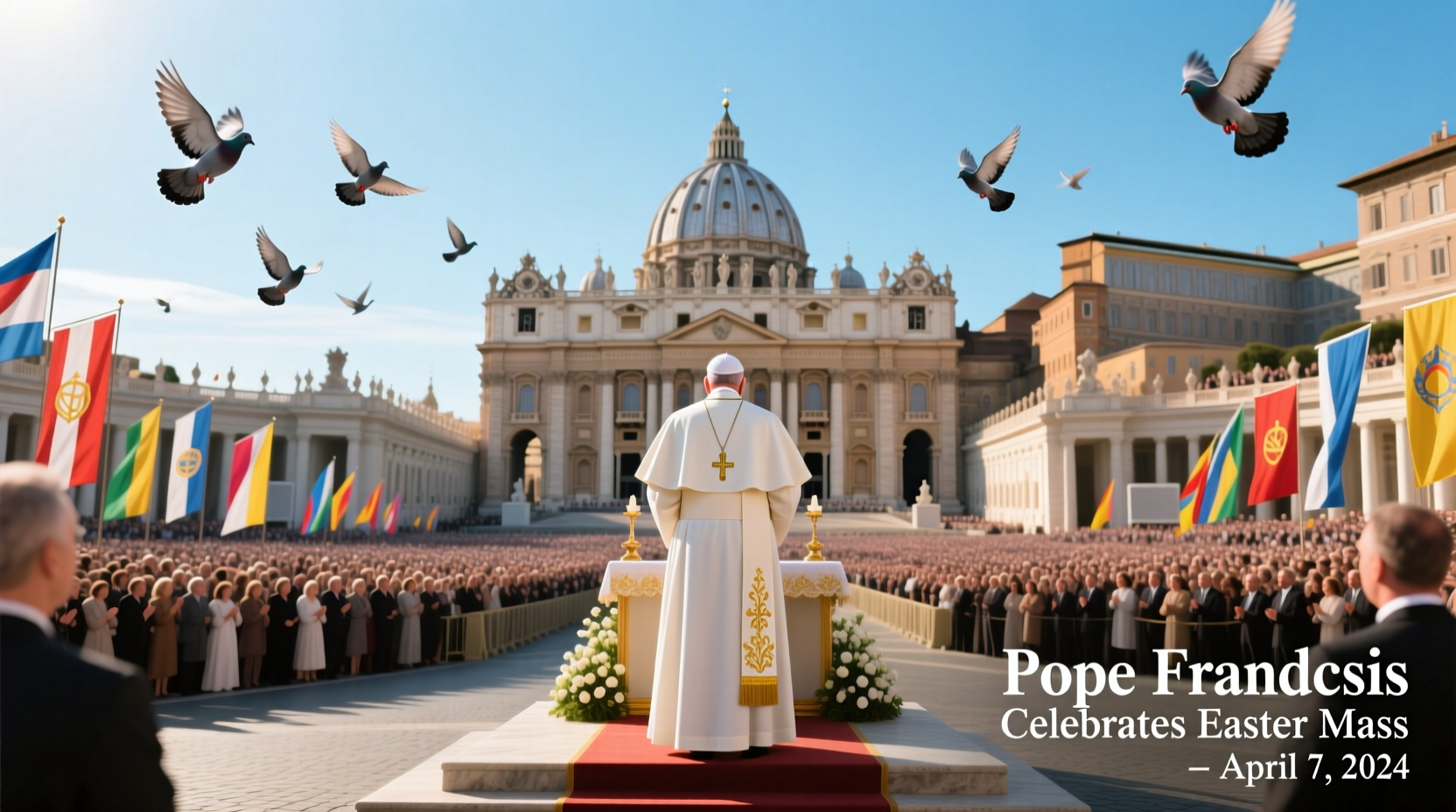 did pope give easter mass yesterday