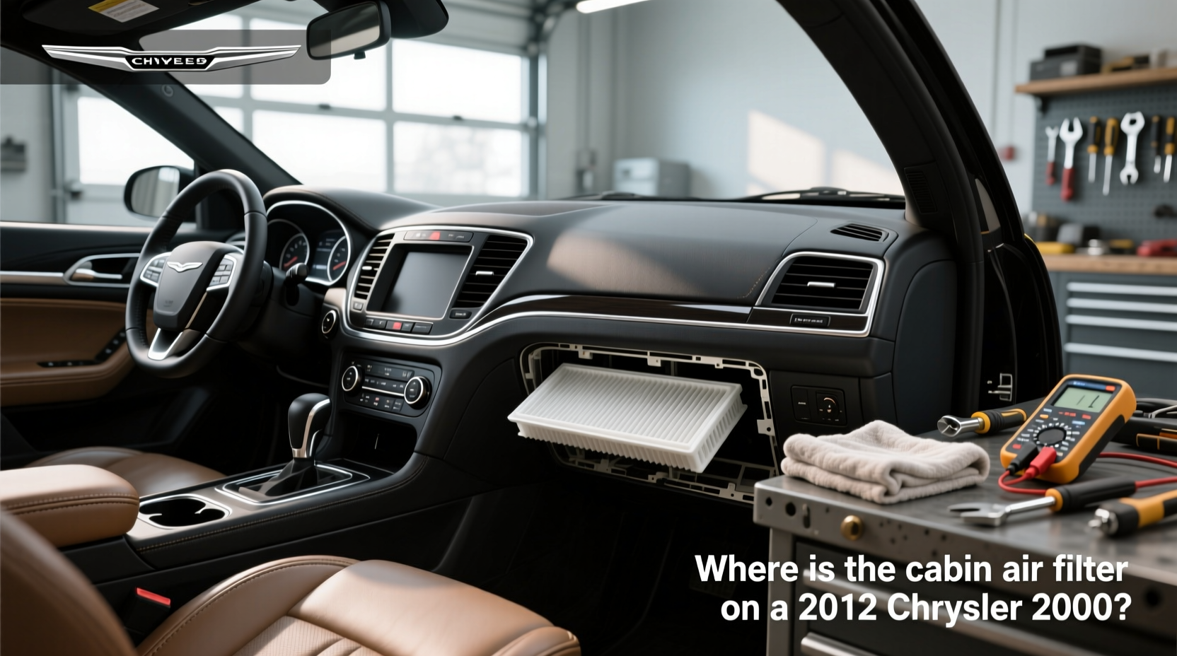 2012 chrysler 200 cabin air filter location replacement