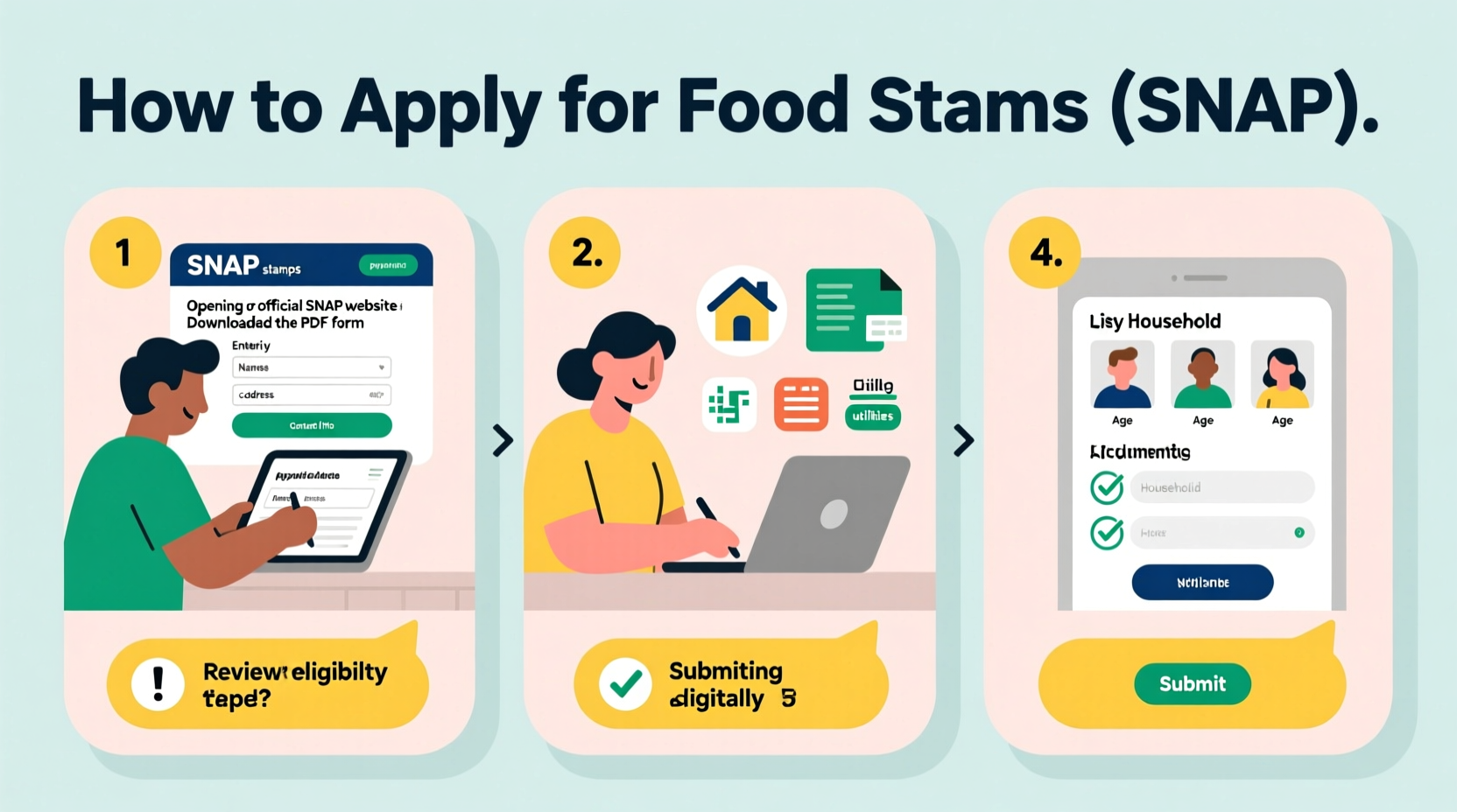 step by step guide how to fill out a food stamps application accurately and easily