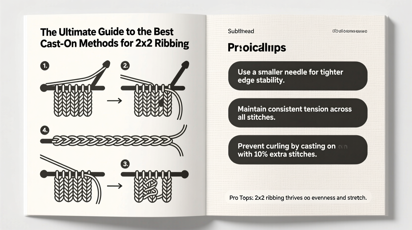 guide to the best cast on for 2x2 ribbing with practical picks and tips
