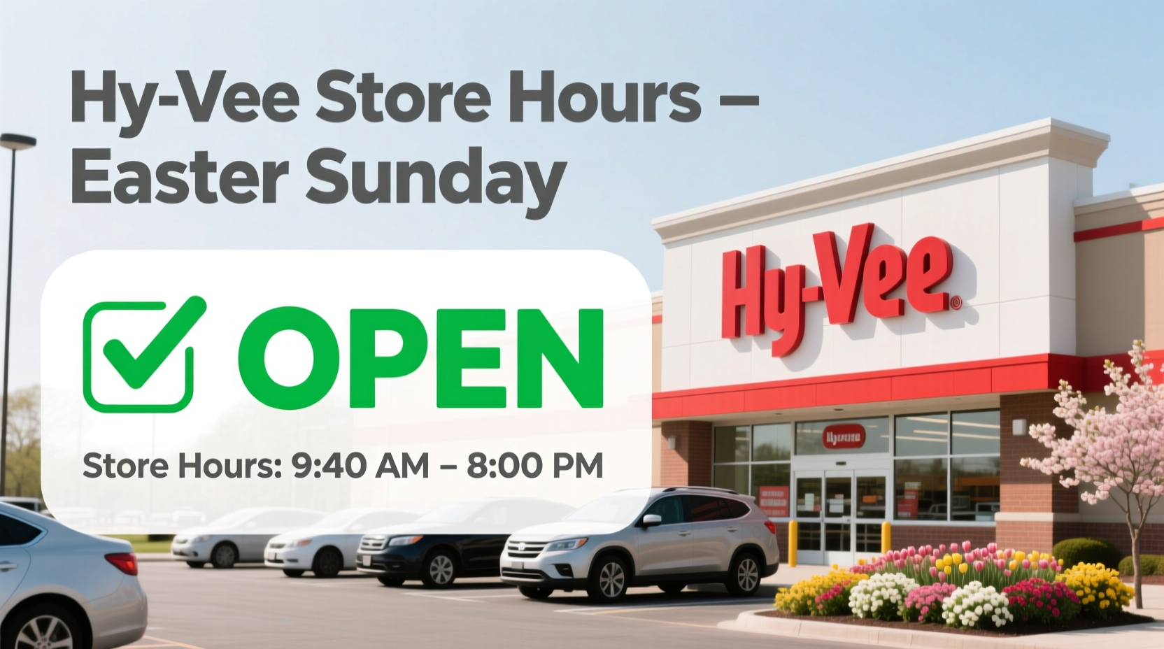 is hy vee open on easter sunday