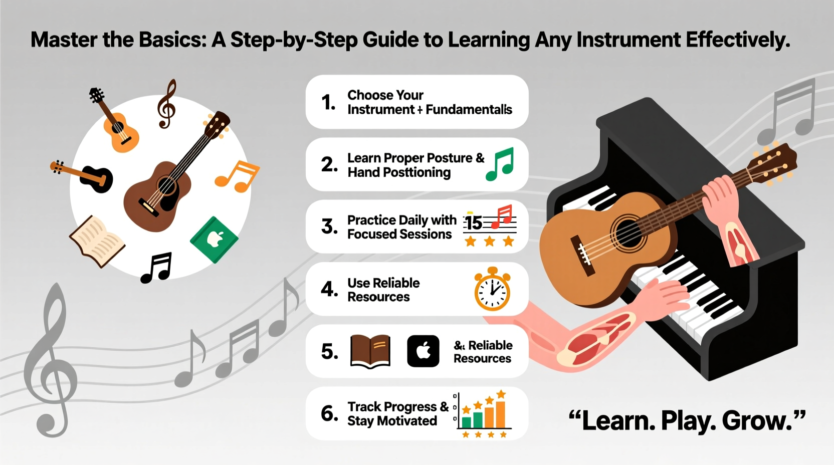 Master The Basics A Step By Step Guide On How To Learn To Play Any ...