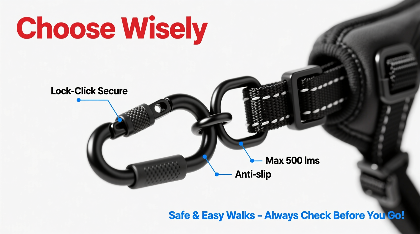 how to choose and use a dog leash carabiner for safe and easy walks