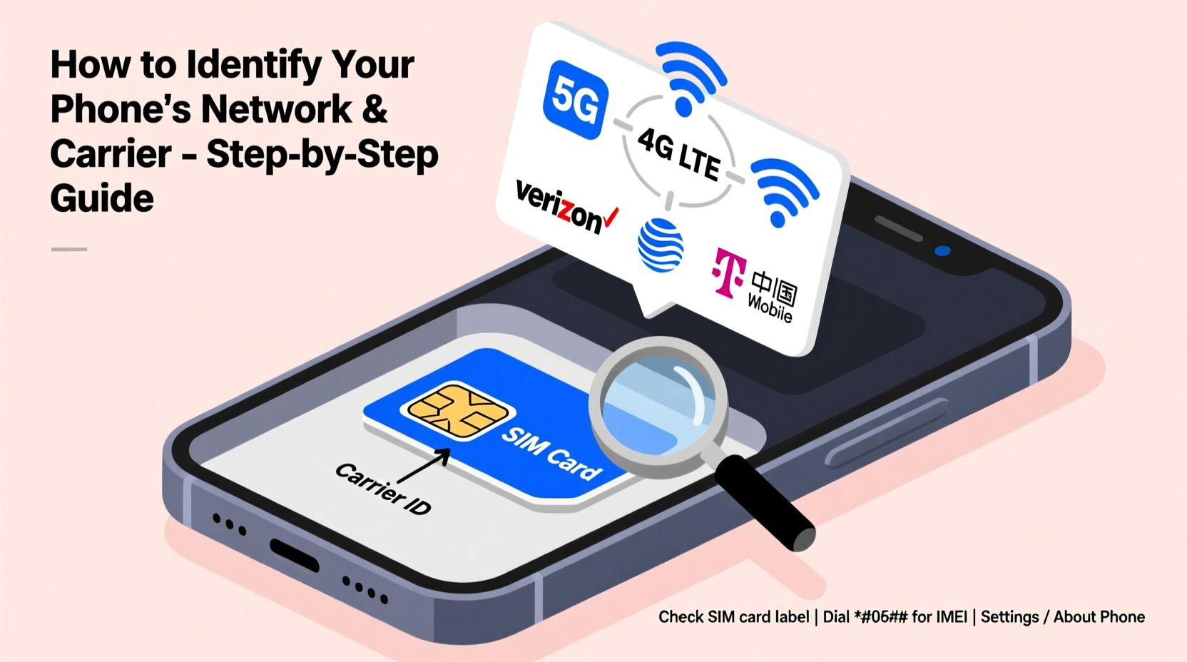 how to identify your mobile phones card network and carrier easily