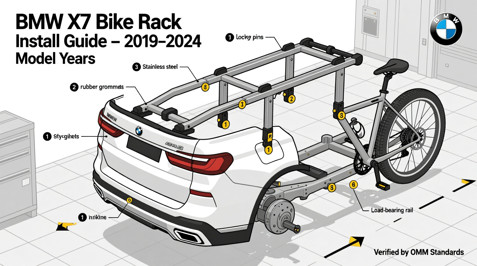 bmw x7 bike rack install guide