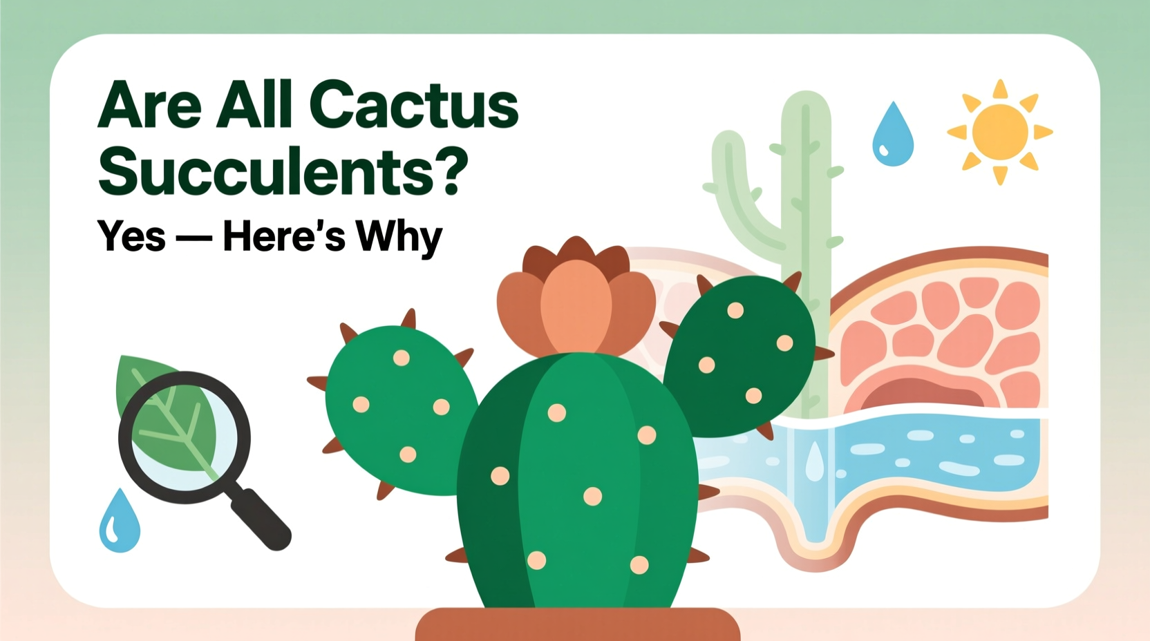 are all cactus succulents