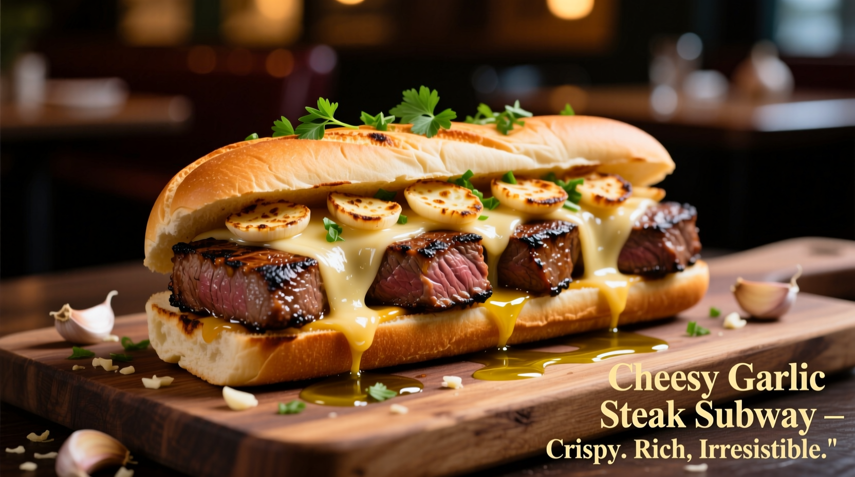 How to Order Cheesy Garlic Steak Subway Sandwich Correctly