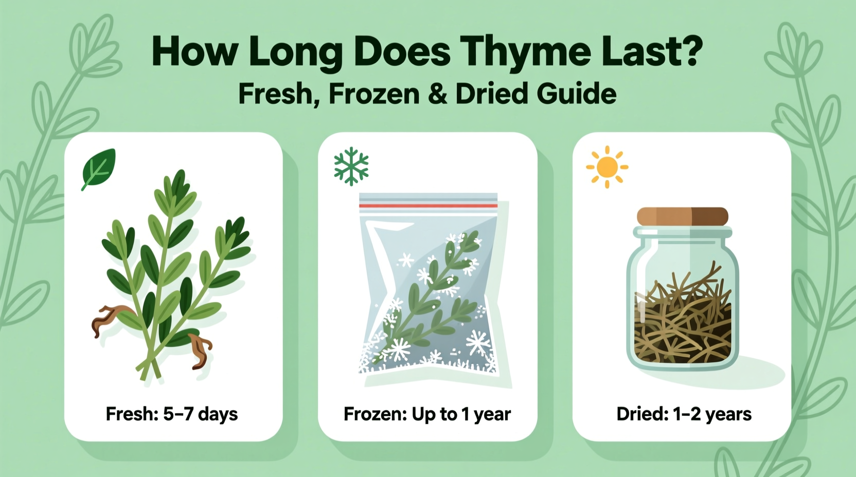 How Long Does Thyme Last? Fresh, Frozen & Dried Guide