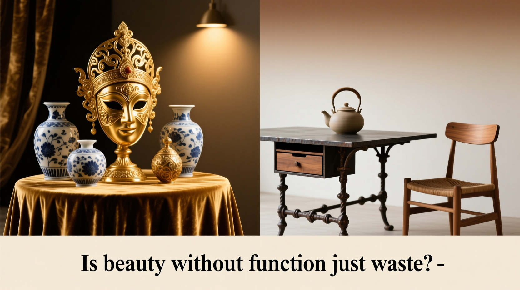 decorative ornaments vs functional art is one just a waste of money